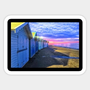 Cromer Beach at Sunset Sticker